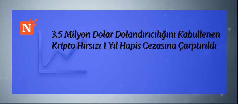3.5 Milyon Dolar Dolandırıcılığını Kabullenen Kripto Hırsızı 1 Yıl Hapis Cezasına Çarptırıldı