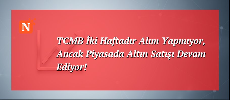 TCMB İki Haftadır Alım Yapmıyor, Ancak Piyasada Altın Satışı Devam Ediyor!
